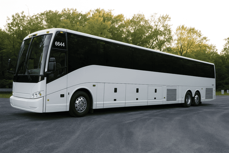 exterior of Cary Coach Bus Service coach bus