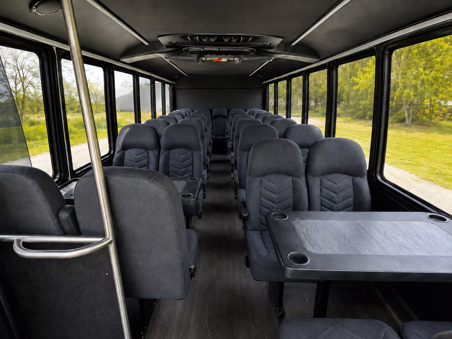 cary 20 passenger minibus inside