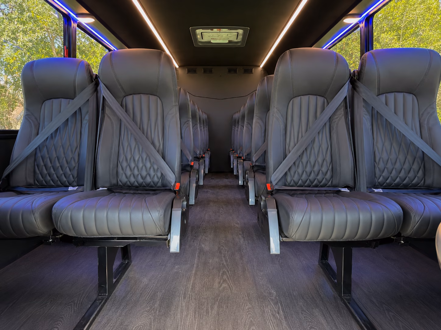 cary 20 passenger minibus interior