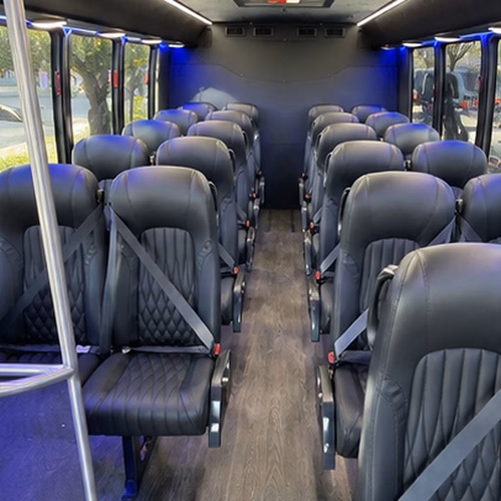 cary 25 passenger minibus inside
