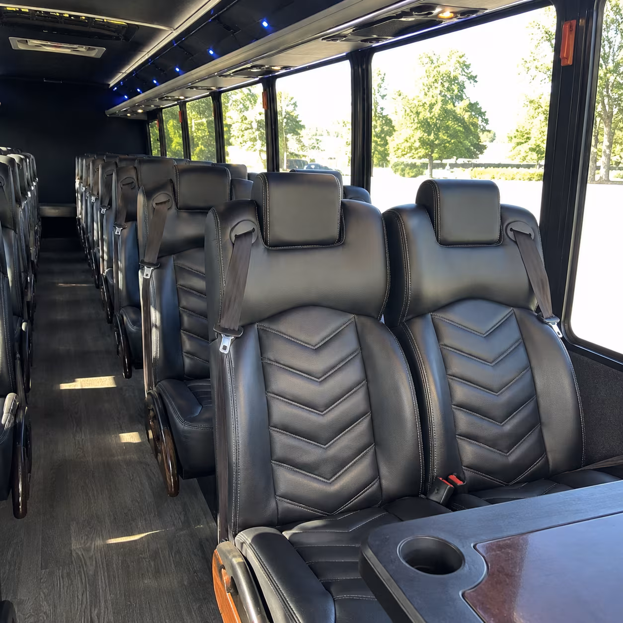 cary 25 passenger minibus interior