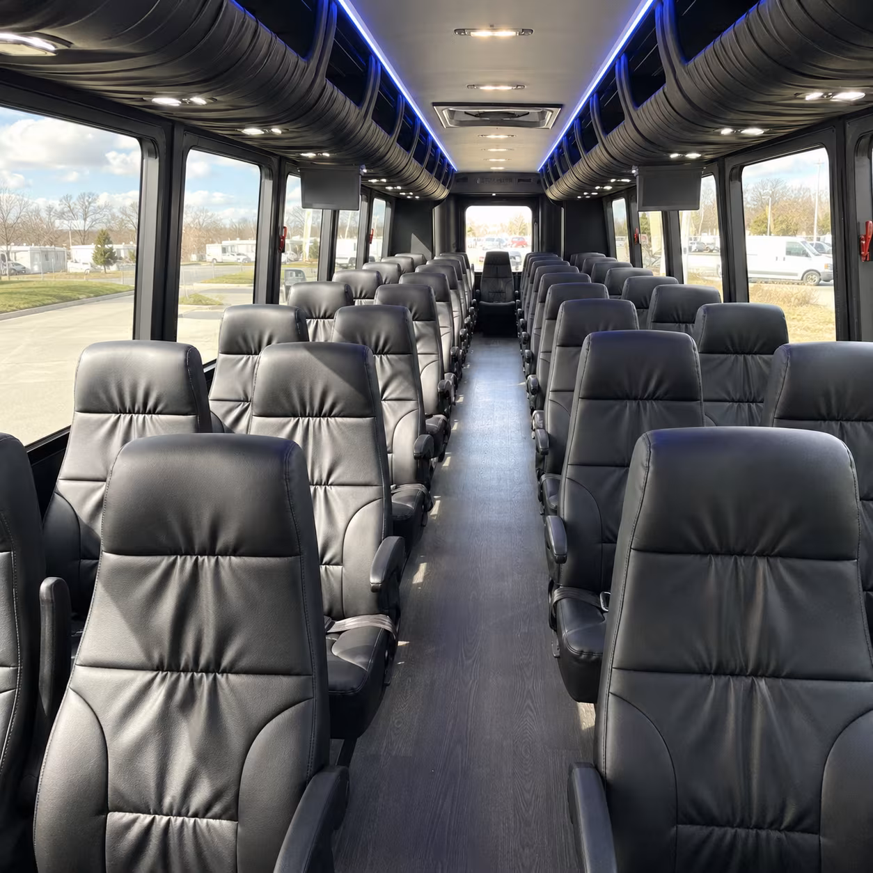 cary 28 passenger minibus interior