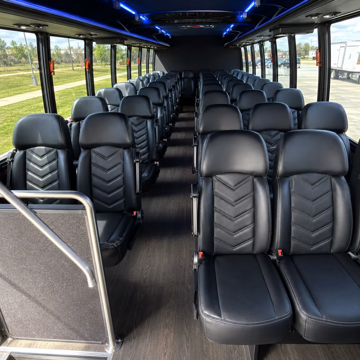 cary 30 passenger minibus inside