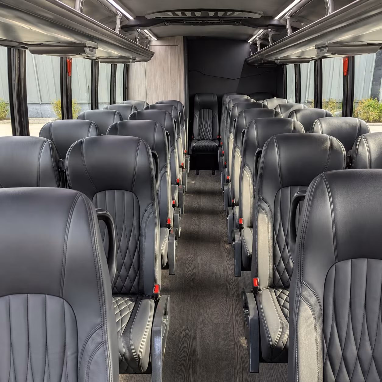 cary 35 passenger minibus inside