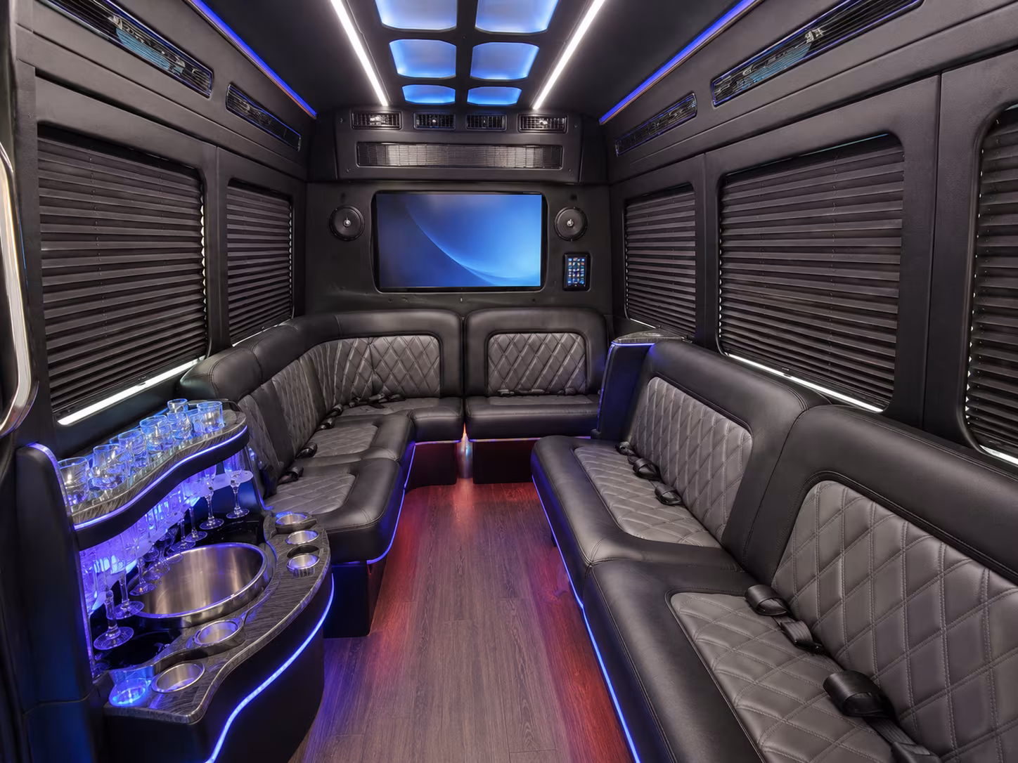 cary private event transportation onboard seating