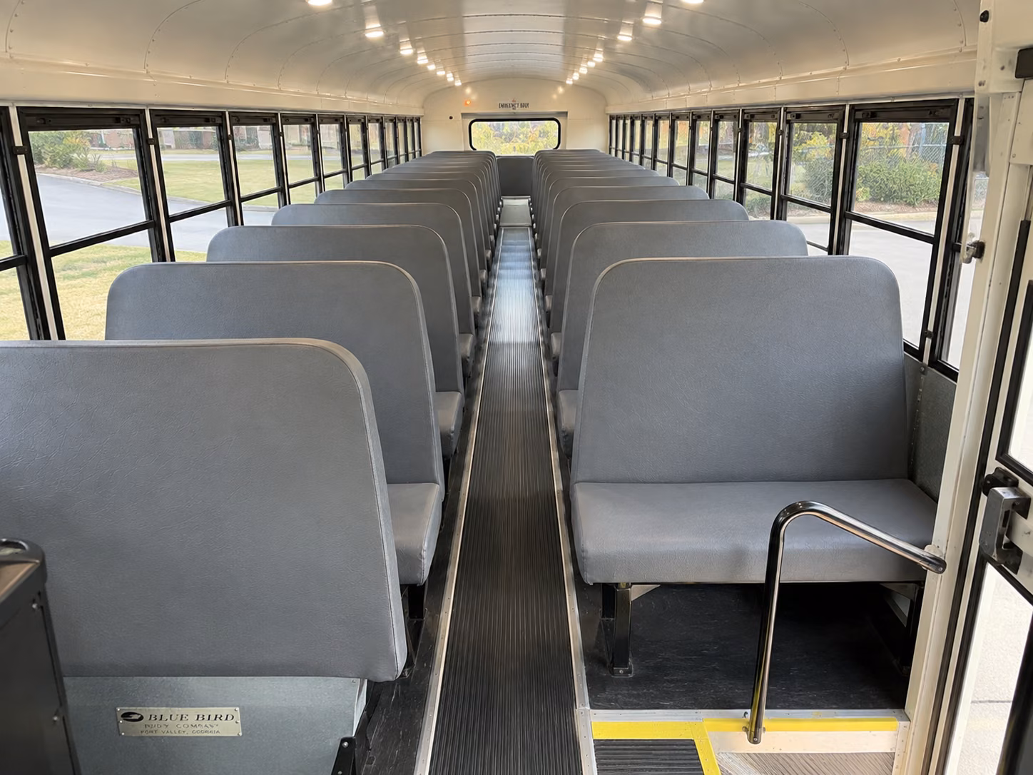 cary school bus inside