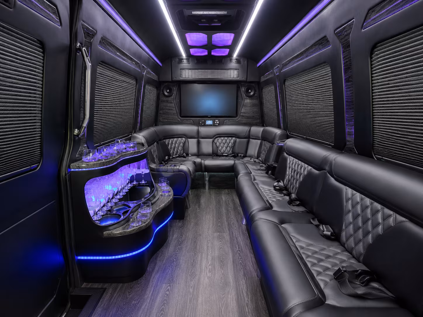cary sprinter limousine inside