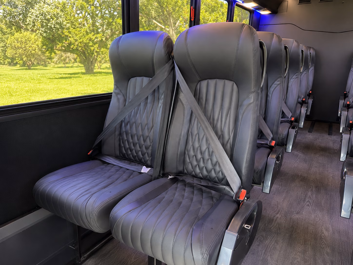 cary wedding transportation onboard seating