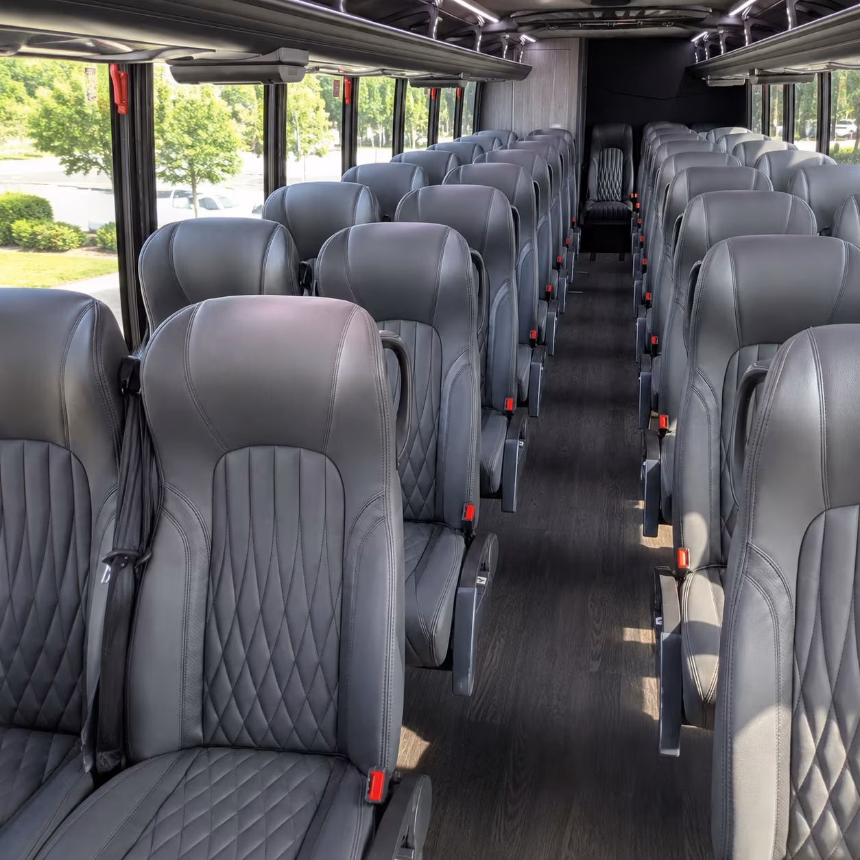 charter bus rentals for large group wine tours near cary